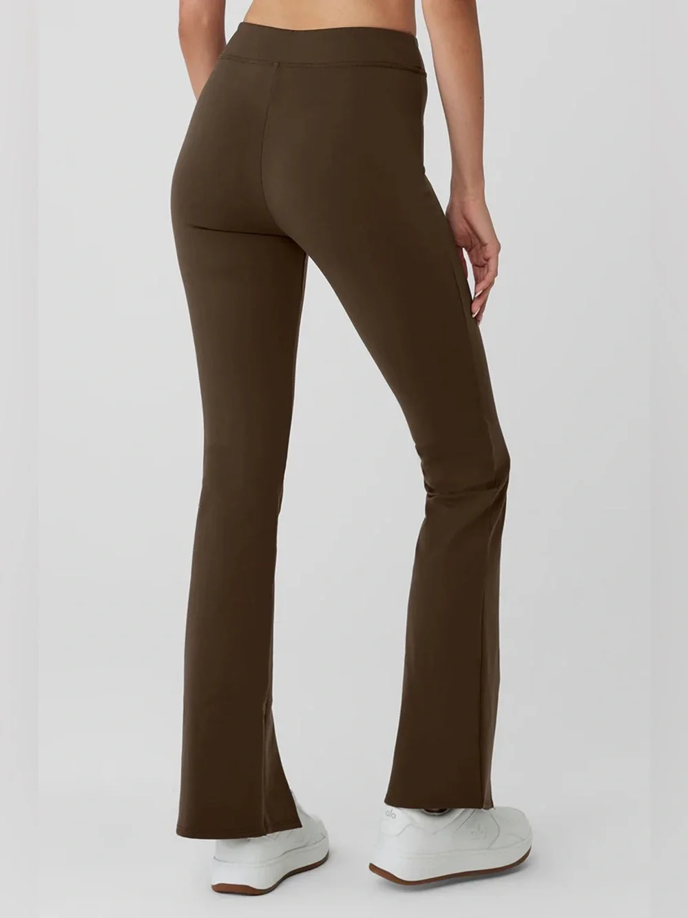 ALO Yoga Brown Split-Hem Boot Flare Pants